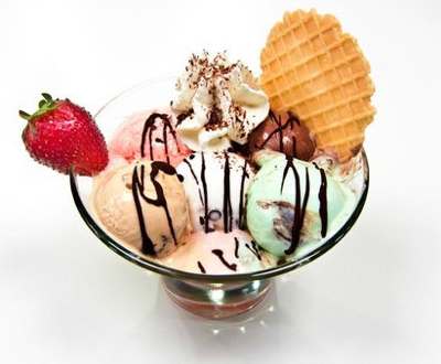 Una coppa di gelato prodotta dalla gelateria Vercesi